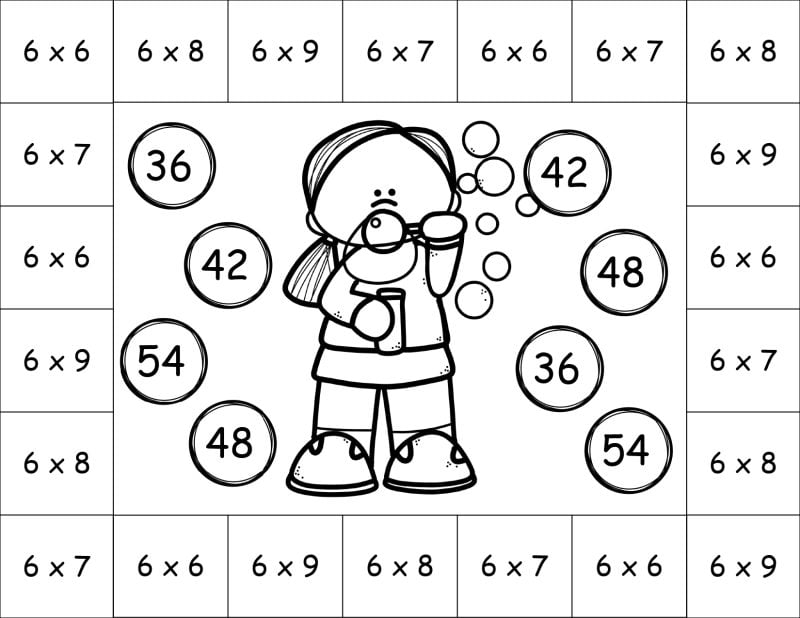 6 times table games