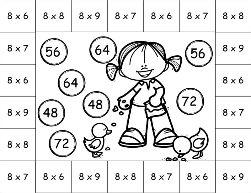 8 times table games