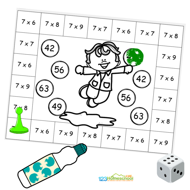 Multiplication board game