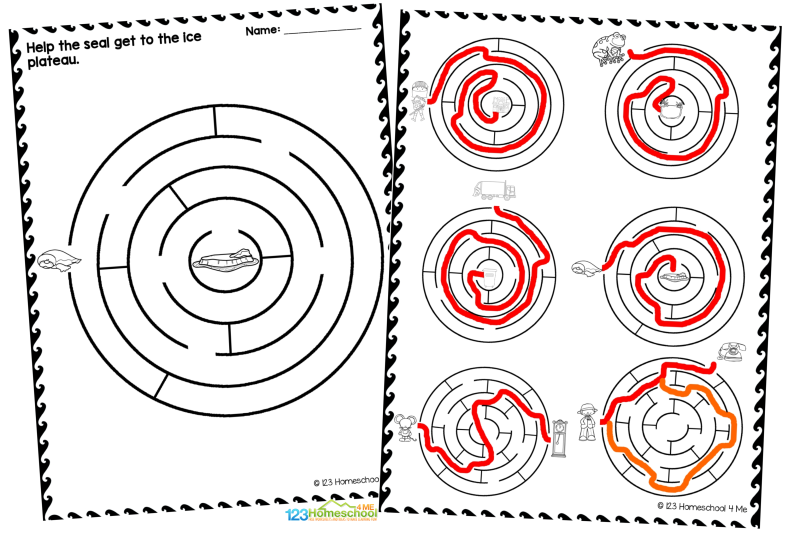 Maze Worksheets