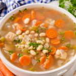 Warm up with a bowl of Spicy White Bean Soup—it's a healthy, hearty soup filled with zesty spices to satisfy the whole family!