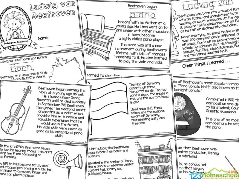 beethoven worksheets beethoven worksheets
