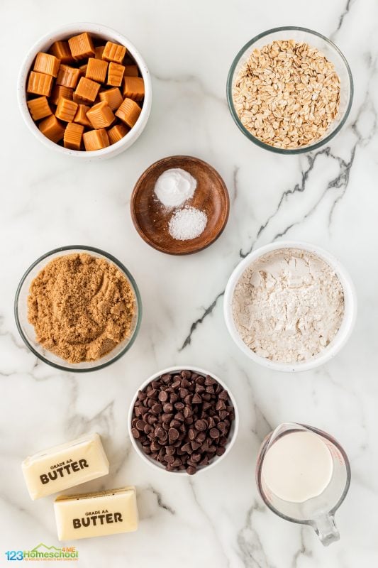 caramel bar recipe ingredients