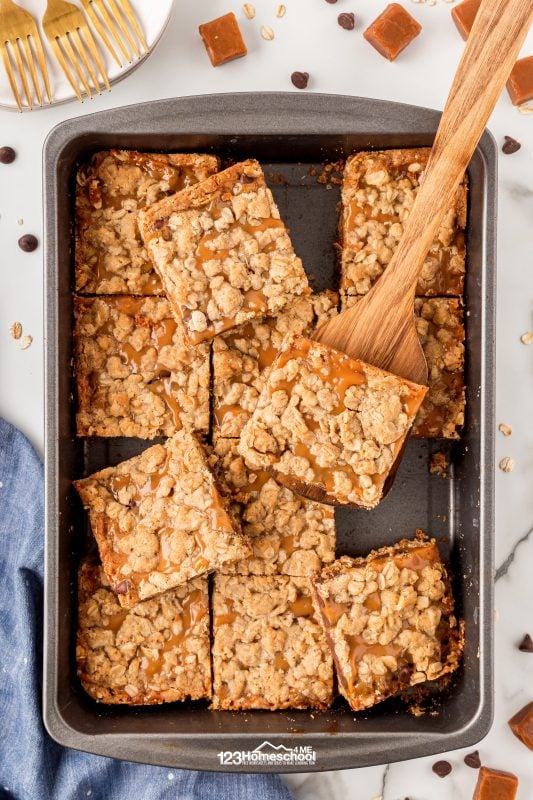 carmel oatmeal bars
