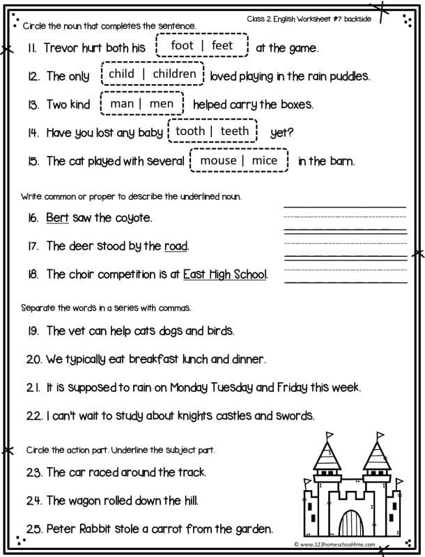 common or proper noun for 2nd grade