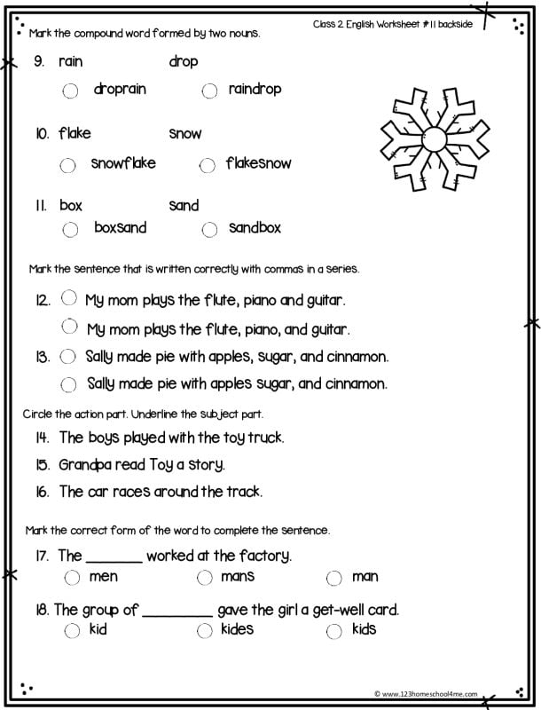 free compound word worksheet