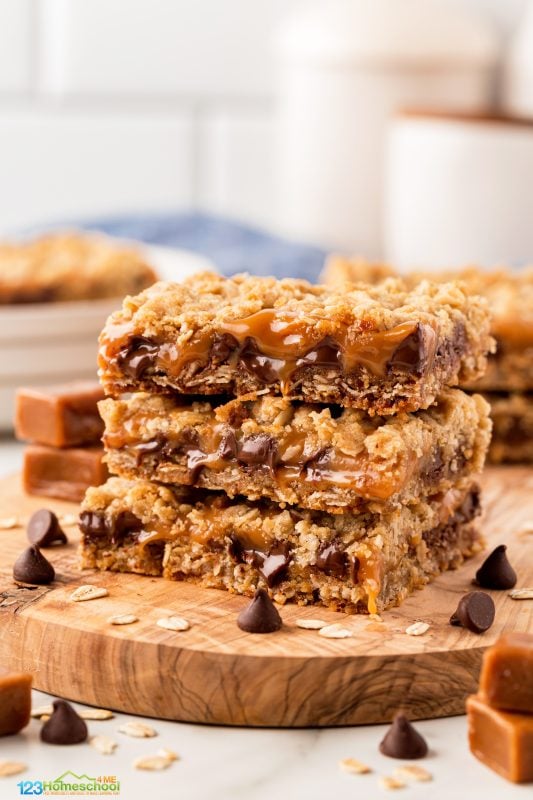 oatmeal carmel bars