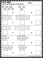 Free Adding Sheets for Kindergarten Math
