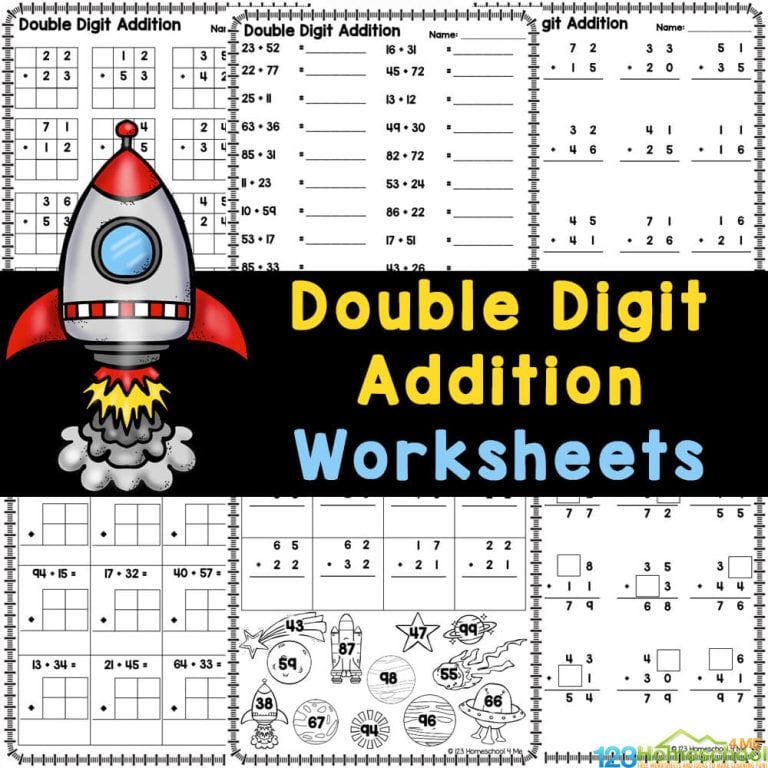 Get ready for some fun with free Double Digit Addition Worksheets. 2 Digit adding with regrouping and without for 1st and 2nd graders.