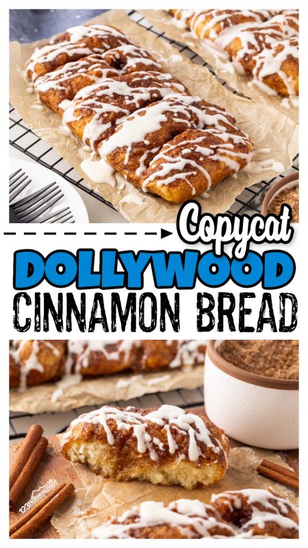 Get ready to bake the most incredible cinnamon bread recipe you've ever tasted! Our copycat Dollywood cinnamon bread is here to satisfy your cravings. Indulge in a homemade cinnamon swirl bread that's packed with flavor, irresistibly moist, and simply divine. Let’s fire up those ovens and get started! Get ready to bake the most incredible cinnamon bread recipe you've ever tasted! Our copycat Dollywood cinnamon bread is here to satisfy your cravings. Indulge in a homemade cinnamon swirl bread that's packed with flavor, irresistibly moist, and simply divine. Let’s fire up those ovens and get started!