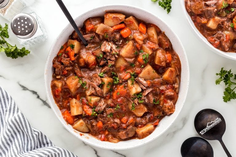 Cozy up with this easy, family-favorite crockpot beef stew recipe, featuring tender beef and hearty root vegetablesโjust toss everything in the slow cooker and enjoy!