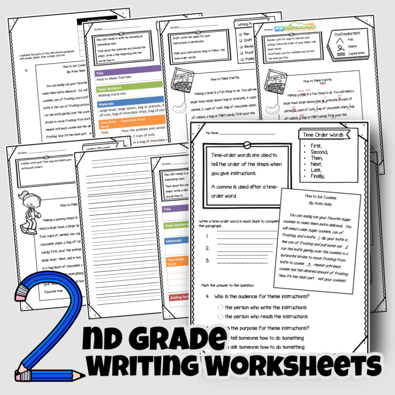 Giving directions and time order words grade 2 writing worksheets Giving directions and time order words grade 2 writing worksheets