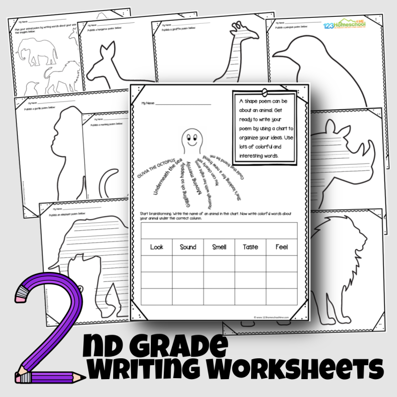 animal shape poems 2nd grade writing worksheets animal shape poems 2nd grade writing worksheets