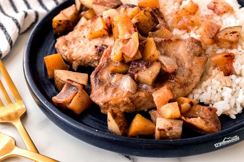 Savor the scents of fall with this easy brown sugar pork chops recipe that is made in the oven—perfect for a delicious family dinner!
