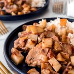 Serve over rice with a side salad or green beans.