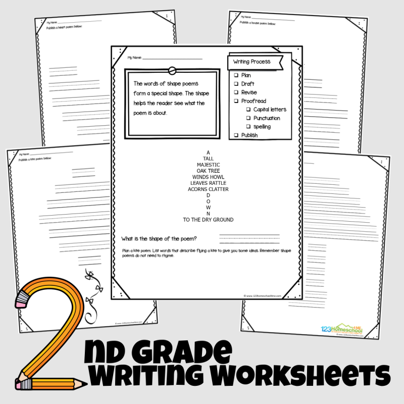 shape poems 2nd grade writing worksheets shape poems 2nd grade writing worksheets