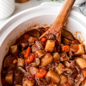Enjoy the amazing aroma filling your kitchen as it cooks in slow cooker on high for 6 hours or low for 8-10 hours.