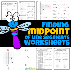 Check out these free midpoint worksheets that are perfect for helping 8th-12 grade students practice finding the midpoint of a line segment!