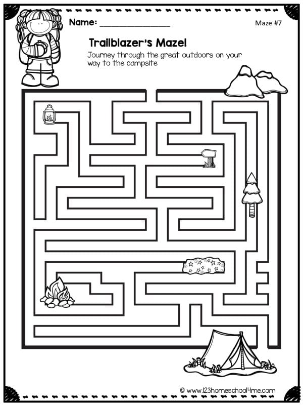 camping maze