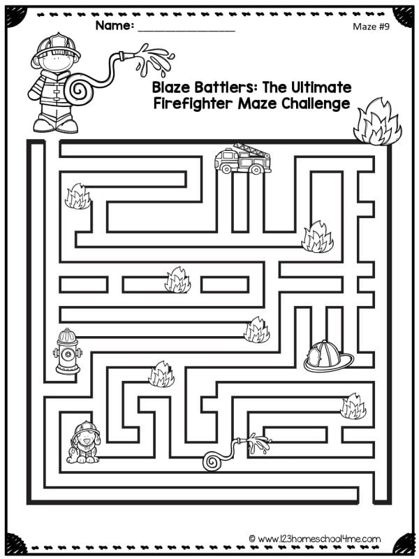 firefighter maze