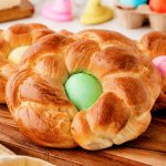 Impress your guests with this delicious Italian Easter bread featuring colorful eggs baked in, destined to become a cherished family tradition!