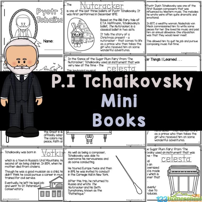 Dive into the world of Tchaikovsky with our FREE printable mini-book for kids! Packed with fun facts about this amazing composer’s life and music, it's a perfect resource for music lovers at home or in the classroom. Get ready to spark creativity and inspire a love for music in young hearts! Grab your copy now and let the adventure begin!