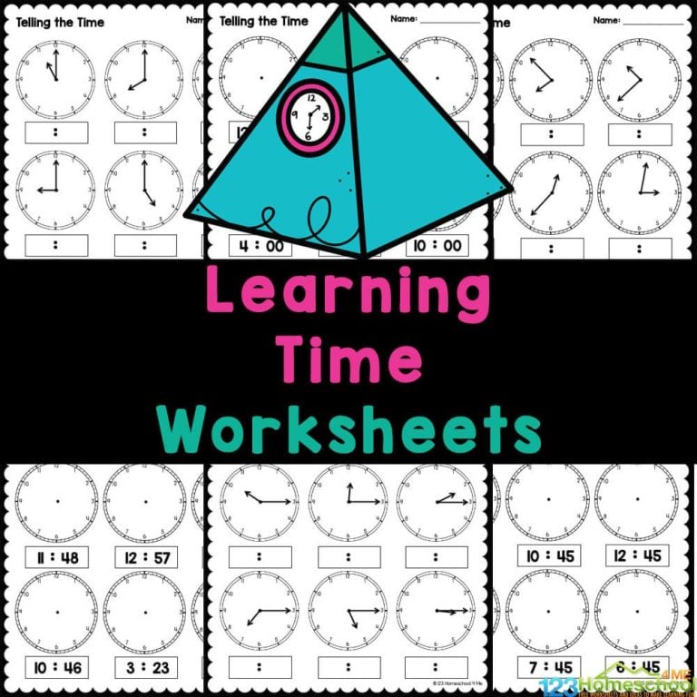Check out these free learning time worksheets designed to help students from kindergarten to 3rd grade practice telling time on an analog clock.