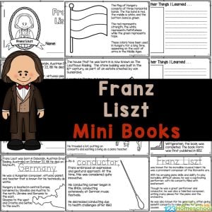 Discover the fascinating life and music of Franz Liszt with our free printable mini-book for kids, perfect for enhancing music education at home or in the classroom!