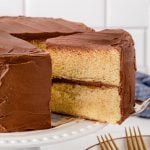 Craving the perfect yellow cake? Our easy homemade recipe is moist and delicious, topped with irresistible chocolate buttercream—let’s bake something magical!