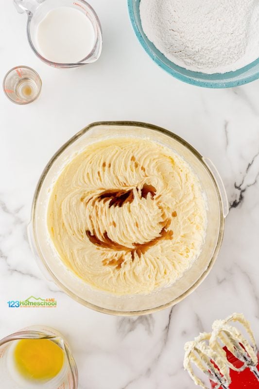 In a large bowl, combine 1 cup of softened butter with 1 1/2 cups of granulated sugar. Cream them together until the mixture is light and fluffy. Then, beat in 8 egg yolks, one at a time, making sure each one is fully incorporated before adding the next. Finally, stir in 1 1/2 teaspoons of pure vanilla extract for that perfect touch of flavor. home made yellow cake