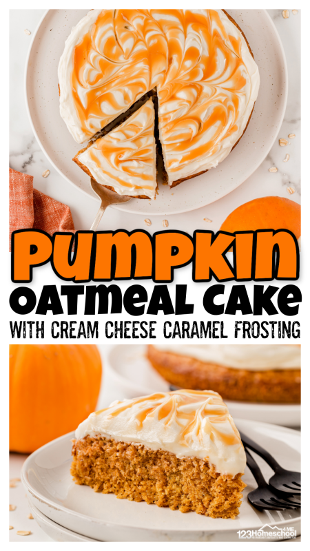 Get ready to bake the best pumpkin cake! Our Pumpkin Spice Cake is incredibly moist and packed with flavor, thanks to wholesome pumpkin and oatmeal. To top it off, it’s slathered in a mouthwatering cream cheese caramel frosting! This easy pumpkin cake with caramel frosting is the perfect treat for chilly fall days. Don’t miss out on this easy recipe—your taste buds will thank you!