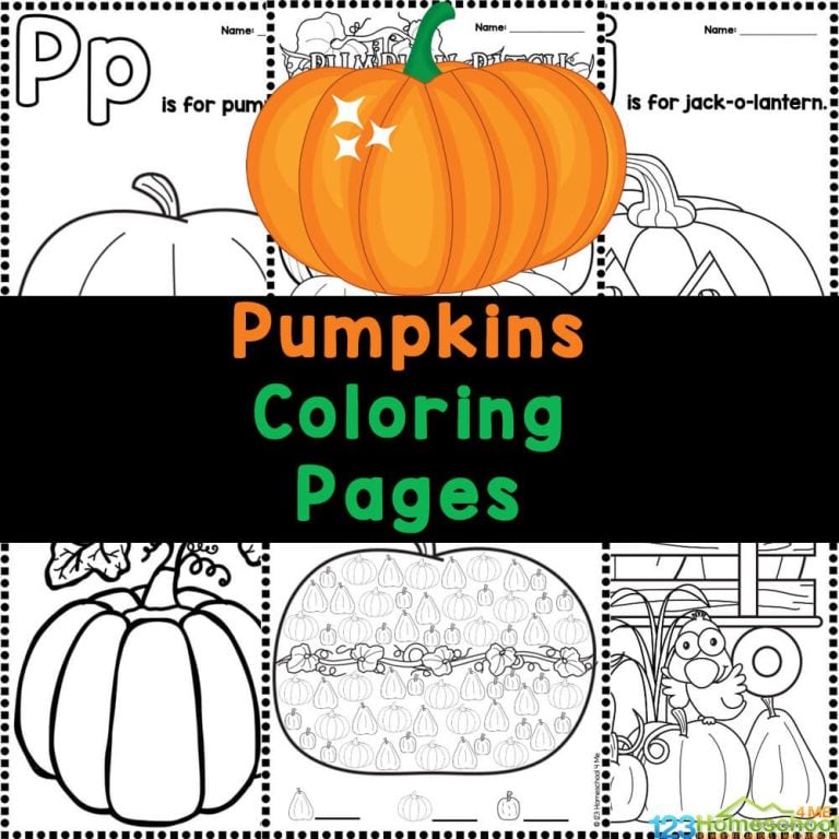 Download our set of 10 free pumpkin coloring pages to help toddlers through first graders strengthen their hand muscles while celebrating all things Halloween!