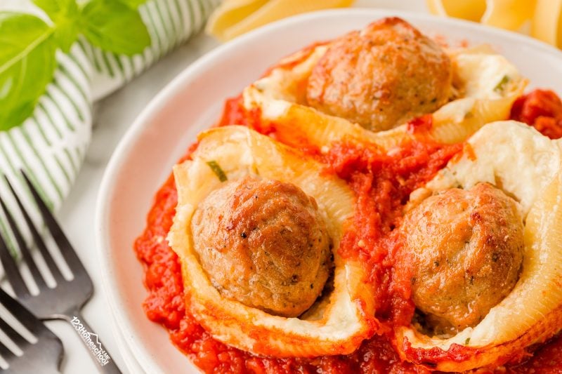 Try our easy and delicious cheese stuffed shells for dinner—it's a family favorite you can enjoy with or without meatballs!