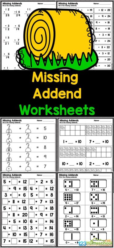 Help kindergarten and first grade students learn what is an addend and practice with how to find the missing addend worksheet. These missing addedn worksheets help students work on addends to 20. Simply download the addends worksheet and you are ready to practice; the answer key is included! Help kindergarten and first grade students learn what is an addend and practice with how to find the missing addend worksheet. These missing addedn worksheets help students work on addends to 20. Simply download the addends worksheet and you are ready to practice; the answer key is included!
