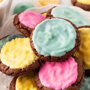 My all-time favorite homemade cookies are mint chocolate meltaways, featuring colorful mints atop soft, delicious chocolate cookies—simply perfect!