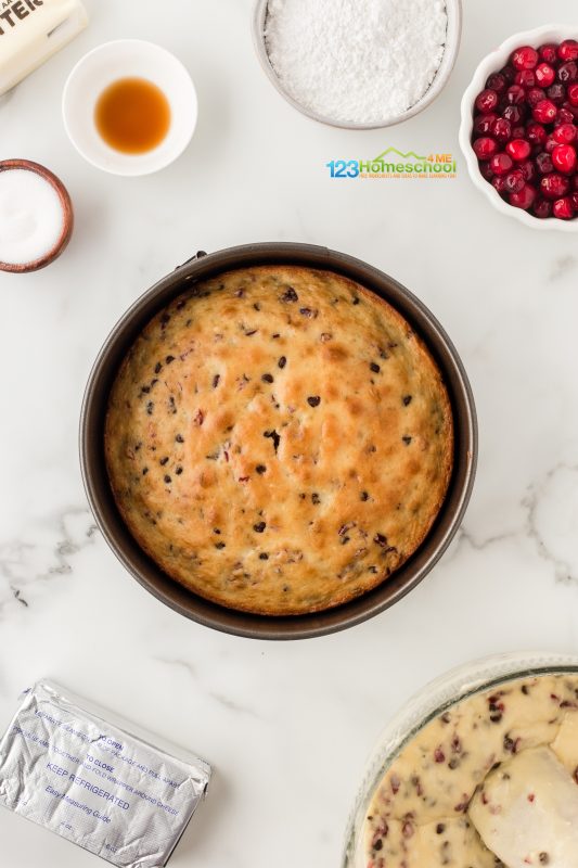 bake cranberry chocolate cake Bake your cake layers at 350°F for 25 to 30 minutes, or until they're beautifully golden brown and spring back when touched. Once they're done, let them cool completely before frosting!