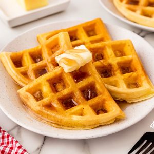 Try this super easy recipe for fluffy and delicious waffles that are perfect with butter and syrup every time!
