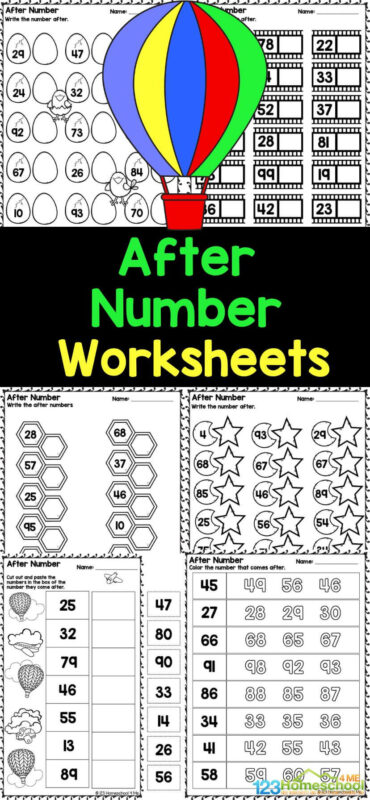 Help students work on math skills with theseย after number worksheets! This set of free printable after number worksheet pages helps kindergarten and first grade students practiceย what number comes next, an important foundational math skill for children. SImply download the what number comes next worksheet kindergartenย and you are ready to go! Help students work on math skills with theseย after number worksheets! This set of free printable after number worksheet pages helps kindergarten and first grade students practiceย what number comes next, an important foundational math skill for children. SImply download the what number comes next worksheet kindergartenย and you are ready to go!