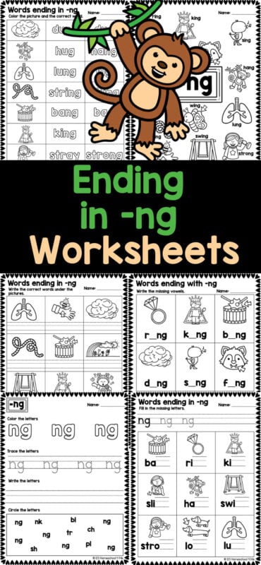 Attention teachers and parents! If your child is learning about words ending with ng, we have a fantastic resource for you. Check out our free printable ng digraph worksheets designed specifically for kindergarten and first-grade students. These ng phonics worksheet pages make practicing fun and engaging. Simply download our 12-page pack of ng ending words, and you'll be all set for no-prep learning activities. Help your child master these important word endings while enjoying the process! Get your free worksheets today! Attention teachers and parents! If your child is learning about words ending with ng, we have a fantastic resource for you. Check out our free printable ng digraph worksheets designed specifically for kindergarten and first-grade students. These ng phonics worksheet pages make practicing fun and engaging. Simply download our 12-page pack of ng ending words, and you'll be all set for no-prep learning activities. Help your child master these important word endings while enjoying the process! Get your free worksheets today!