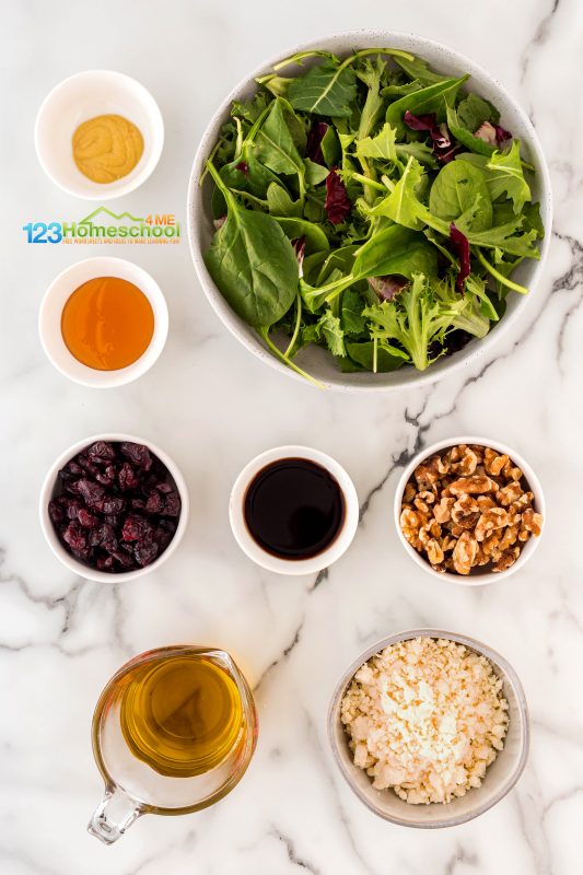 beet and feta salad with walnuts All you need for this quick and easy salad are a few healthy ingredients;
salad green
apples
beets
feta
walnuts
honey
Dijon
balsamic vinegar
olive oil