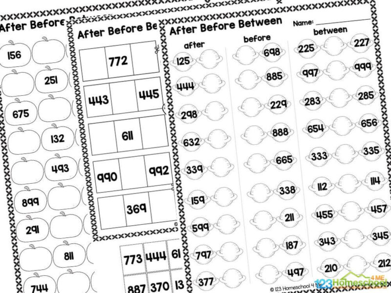 before after and between numbers worksheet Attention parents and teachers! Are you looking for a fun and engaging way to help young learners master the concepts of before, after, and between? Look no further! Get ready to make math simple and FUN with our free printable after before between worksheet pages. This special pack contains ten exciting pages filled with interactive practice designed specifically for kindergartners and grade 1 students. These worksheets provide a hands-on approach to learning that not only teaches essential sequencing skills but also encourages students to enjoy the learning process. By using visuals and engaging activities, these worksheets take the stress out of math and make it an enjoyable experience for your little ones. The best part? We've included an answer key with the worksheets for quick and easy correction, allowing you to give immediate feedback to your students. Simply download the before between after worksheets for kindergarten and you are ready to go! Start fostering a love for math in your children today. Download these worksheets, gather your crayons and pencils, and watch your students thrive as they learn and grow! Let’s make math a fun adventure together!