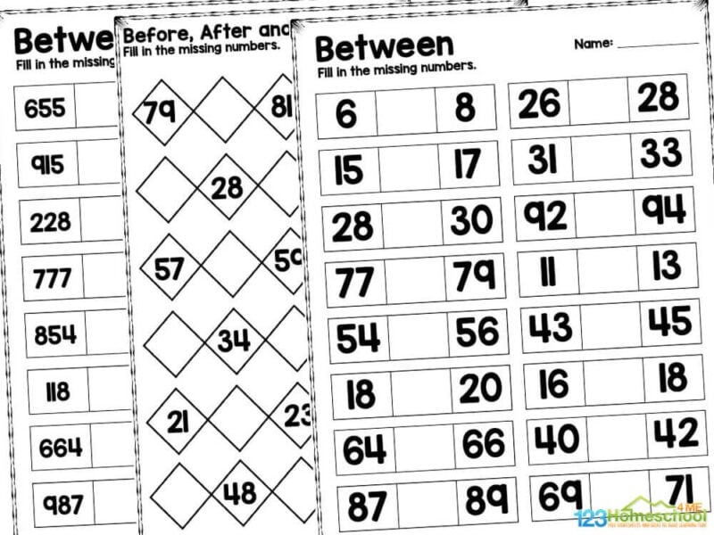 before after between worksheets As educators, we know that foundational math skills are essential for young learners. Once students have mastered their numbers, itโs crucial for them to understand the order and relationships of these numbers. This comprehension helps build a strong mathematical foundation that supports future learning in more complex areas. One of the best ways to reinforce this understanding is through "Before, Between, After" worksheets.
These worksheets are designed to help kindergarten and first-grade students practice determining the sequence of numbers and their positions among one another. This skill is not just about rote memorization; it enhances critical thinking and problem-solving abilities. When students can confidently identify what comes before, what fits in between, and what follows, they develop a more profound recognition of numerical relationships.
To make this practice engaging and effective, we are excited to share a resource: free printable Before, Between, After worksheets. Simply download the worksheet pack, and you are set to go! These worksheets make learning simple and enjoyable, ensuring that students can reinforce their understanding of numbers in a fun and interactive way. Plus, an answer key is included for easy reference, so teachers and parents can support learners effectively.
Letโs empower our young students with the math skills they need for success! Check out these worksheets today and watch as their confidence and understanding of numbers grow!