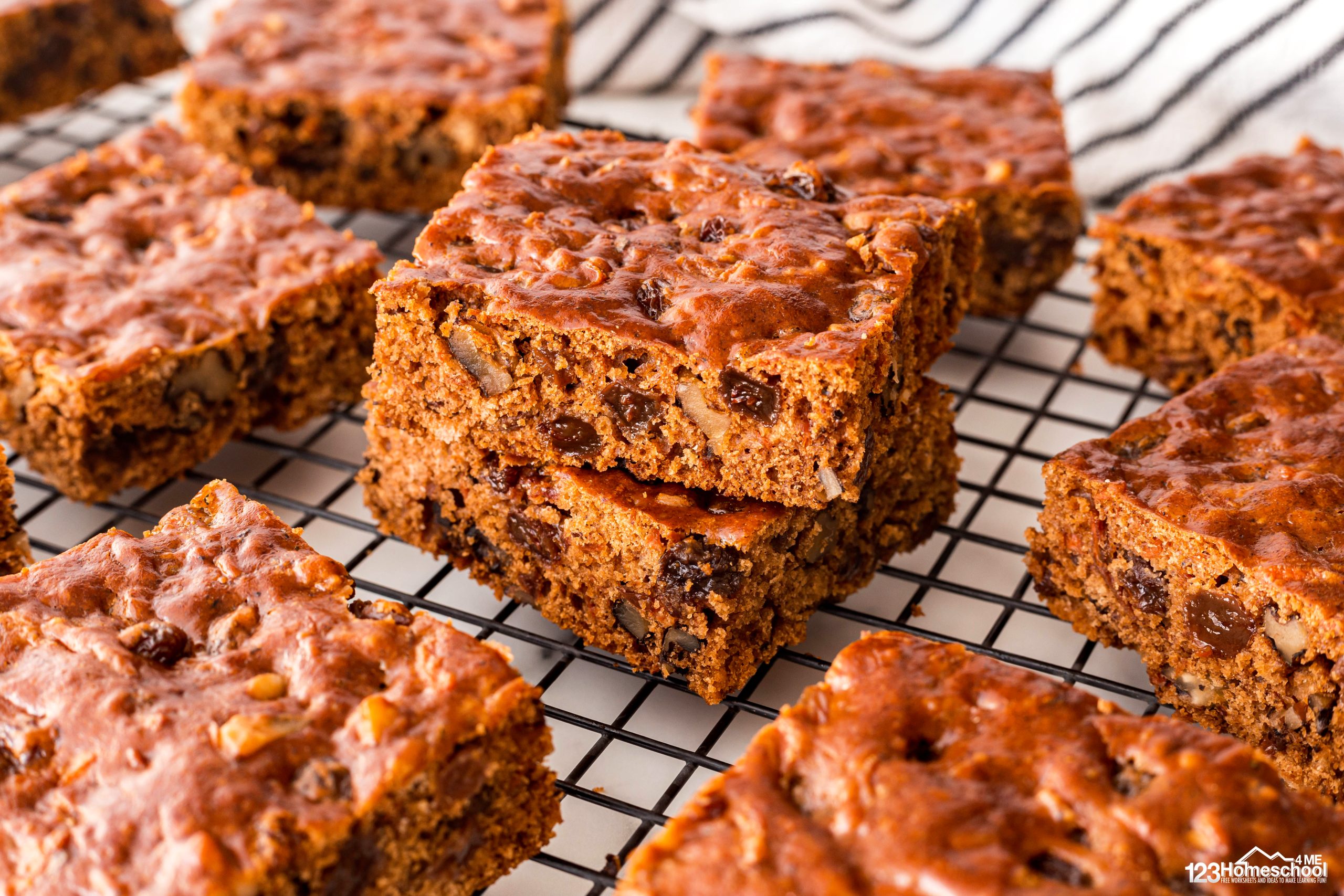 Introducing Carrot Bars—your new favorite snack packed with wholesome carrots, sweet raisins, and delicious spices, perfect for on-the-go!