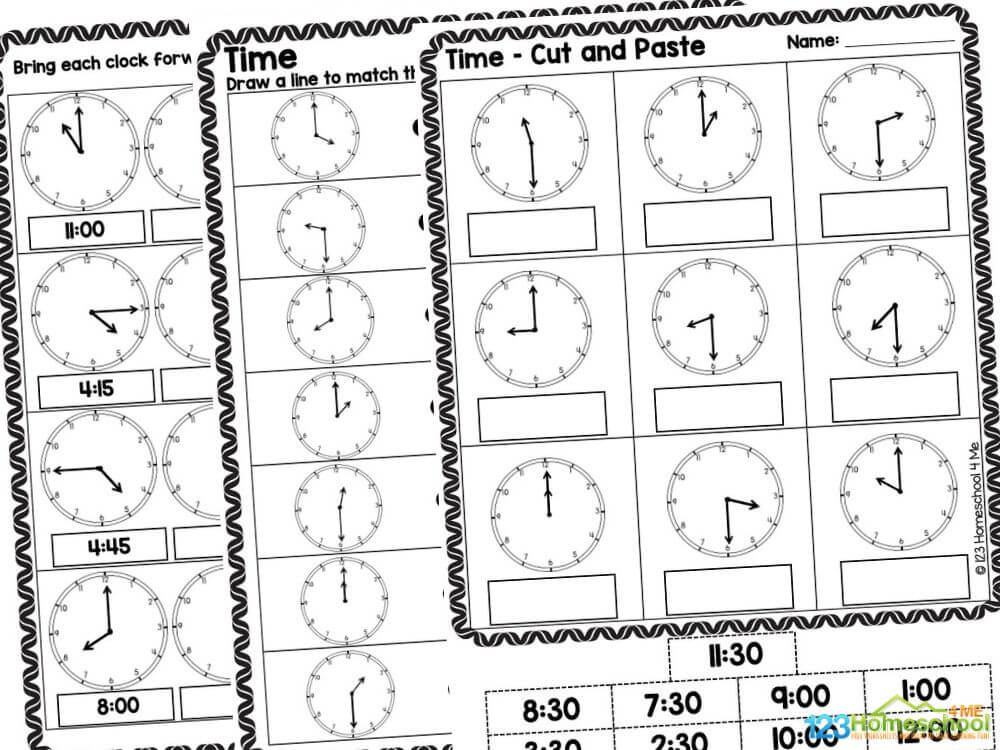 FREE Telling the Time Worksheets - Analog Clock Practice