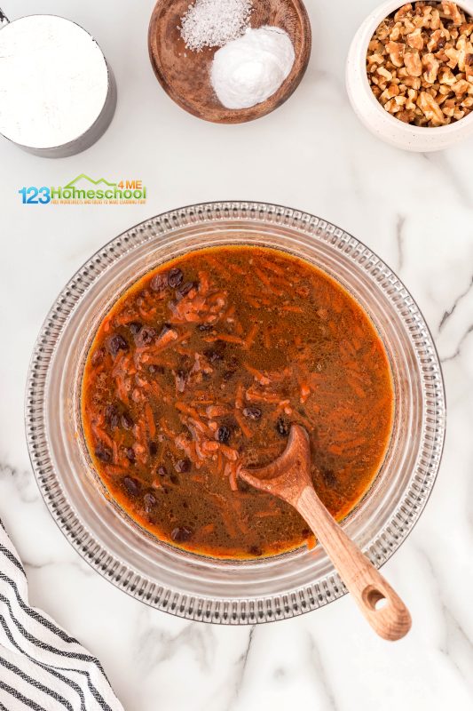 cool mixture to lukewarm Once your mixture is ready, transfer it to a large bowl and let it cool until it’s lukewarm.