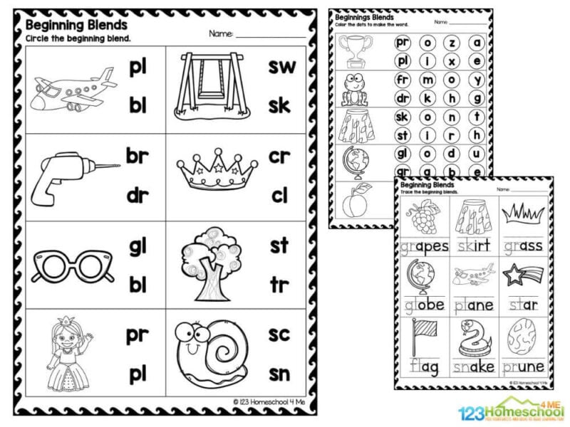 Free beginning blends worksheets Hey parents and teachers! Are you looking for a fun and engaging way to help your little ones practice their beginning consonant blends? We've got just the thing for you! Our set of 10 beginning blends worksheets is perfect for kindergartners and first graders.
Imagine your child diving into these colorful worksheets, eager to learn and explore. Each page is designed to make practicing simple and enjoyable. And for your convenience, we’ve included an answer key, so correcting their work is a breeze!
Ready to jump in? Download the free beginning consonant sounds worksheets for kindergarten today and watch your kids have a blast while they learn. Let the fun begin!