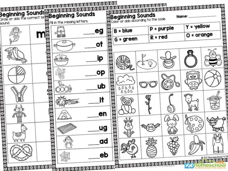 beginning sound kindergarten worksheets Want to make learning fun for your little ones? Our Beginning Sounds Worksheets are here to turn practice into play! Perfect for preschool, pre-k, and kindergarten kids, these colorful worksheets will help them master their alphabet sounds in no time.
With engaging activities designed to keep your young learners excited and motivated, they'll practice identifying and writing the initial sounds of words effortlessly. Whether you're homeschooling, teaching in the classroom, or looking for some extra practice at home, these worksheets are a fantastic resource.
Each of the 12 pages is packed with adorable clipart and playful designs that will draw kids in and make learning simple and enjoyable. Plus, we’ve included answer keys to make it easy for you!
Get ready to watch your kids shine as they build a solid foundation for their future reading skills. Grab your Beginning Sounds Worksheets today and let the fun learning begin!