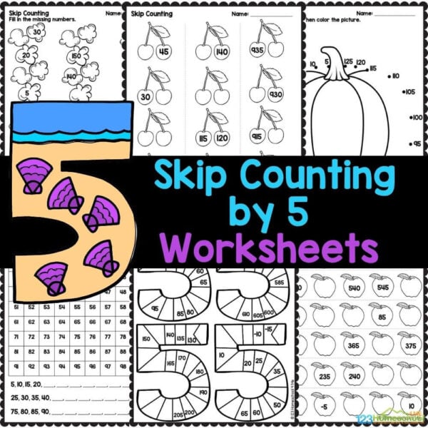 FREE Skip Counting Worksheets and Games