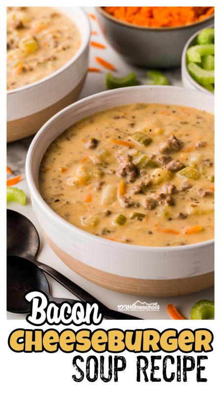 Craving a cozy dinner that’s packed with flavor? You’ve got to try our mouthwatering Cheeseburger Soup! This delightful dish captures all the deliciousness of a bacon cheeseburger, but with a creamy, hearty twist. We've added potatoes to make it satisfyingly filling!
Best of all, it's super easy to whip up, making it the perfect go-to recipe for any night of the week. Get ready to make this a new favorite in your household!