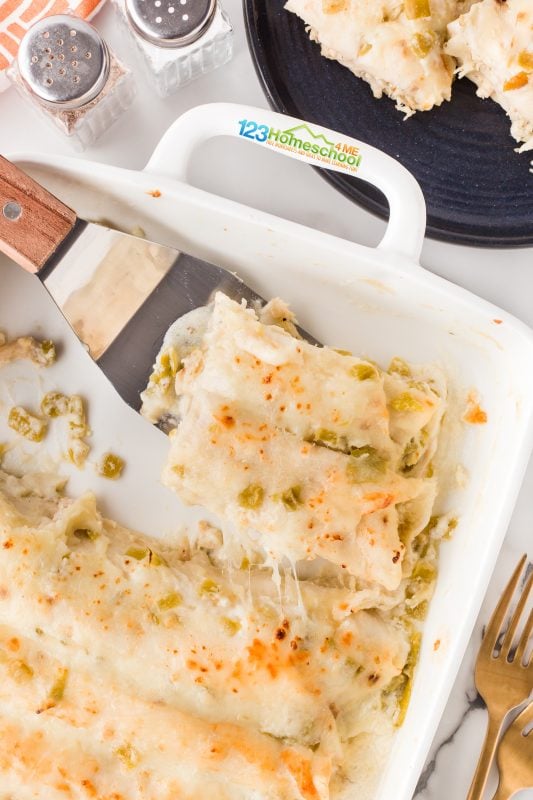 Cheesy white chicken enchiladas Cheesy white chicken enchiladas